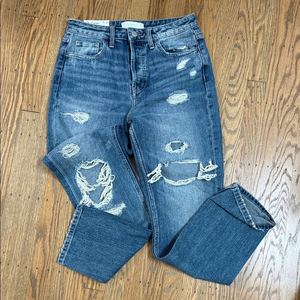 Vervet Blue Distressed Blue Women's Jeans